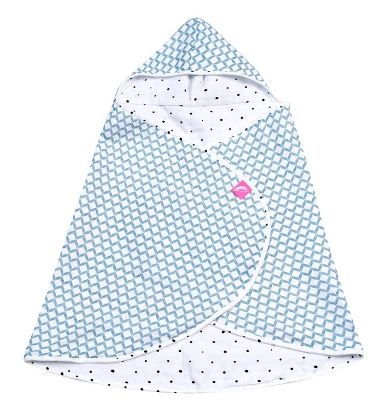 Motherhood, Classics Niebieski, ręcznik niemowlęcy, muślinowy, 65-130 cm