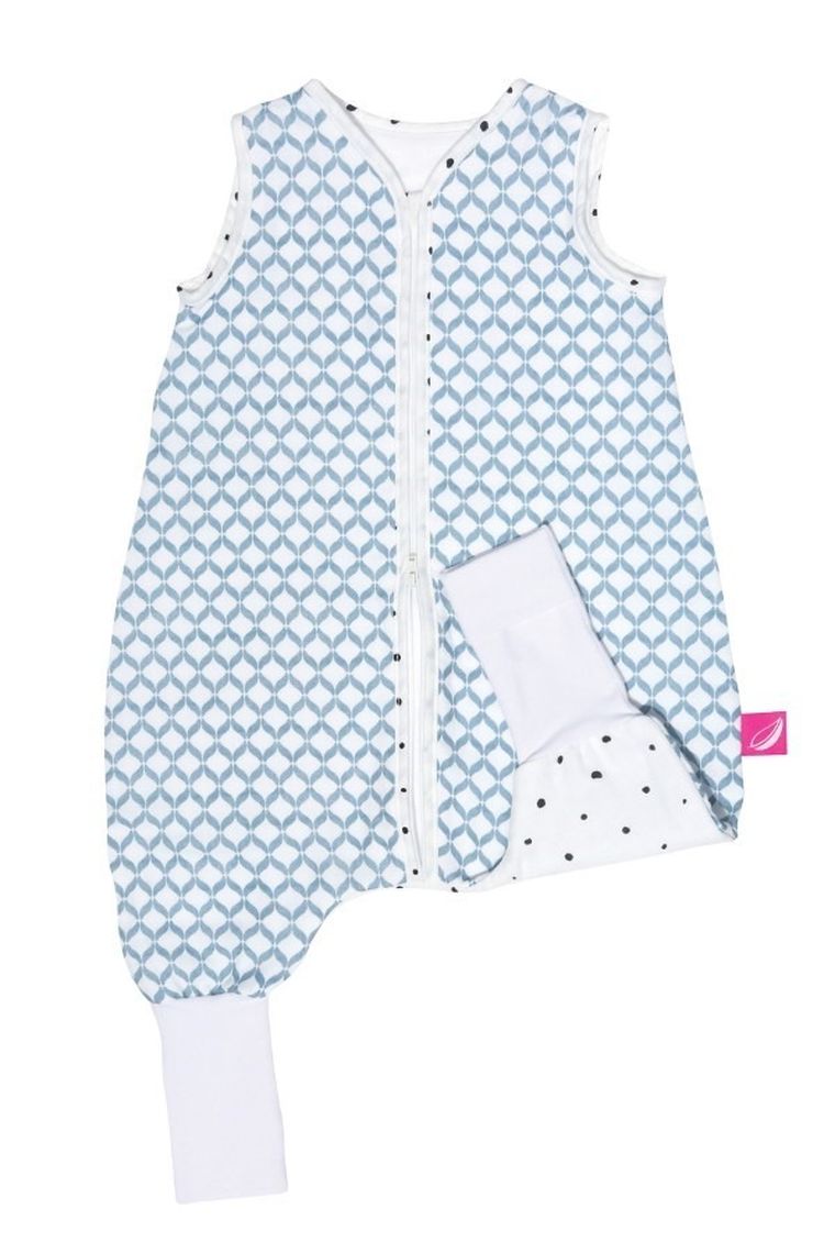 Motherhood, Classics Niebieski, śpiworek muślinowy z nogawkami, TOG 0.5, 18-30 m