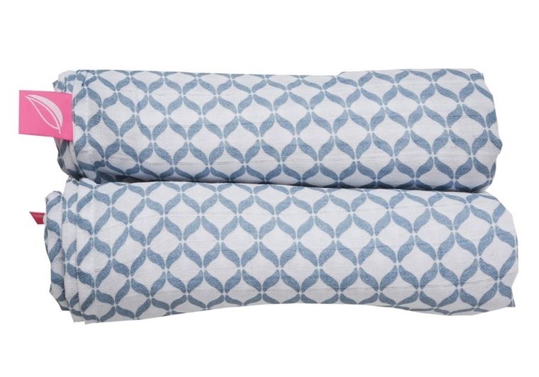 Motherhood, Classics, otulacze muślinowe bawełniane Premium, niebieskie, 100-120 cm, 2 szt.