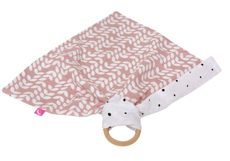 Motherhood, Classics Różowy 2023 gryzak z pieluszką przytulanką