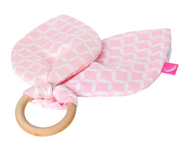 Motherhood, Classics Różowy, gryzak drewniany