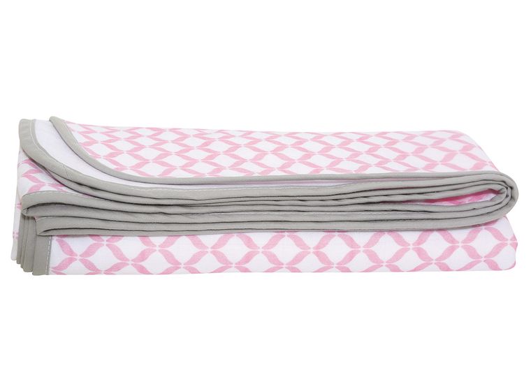 Motherhood, Classics Różowy kocyk muślinowy, dwuwarstwowy, 100-120 cm