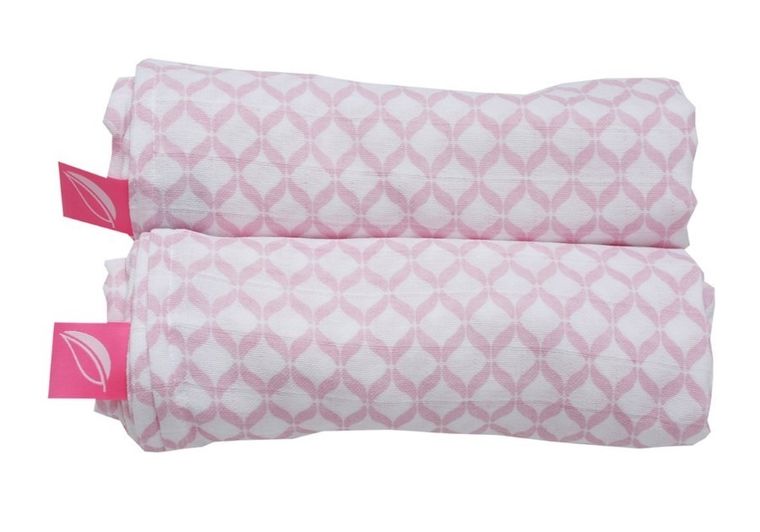 Motherhood, Classics Różowy, Premium, pielucha, otulacz muślinowy, 100-120 cm, 2 szt.