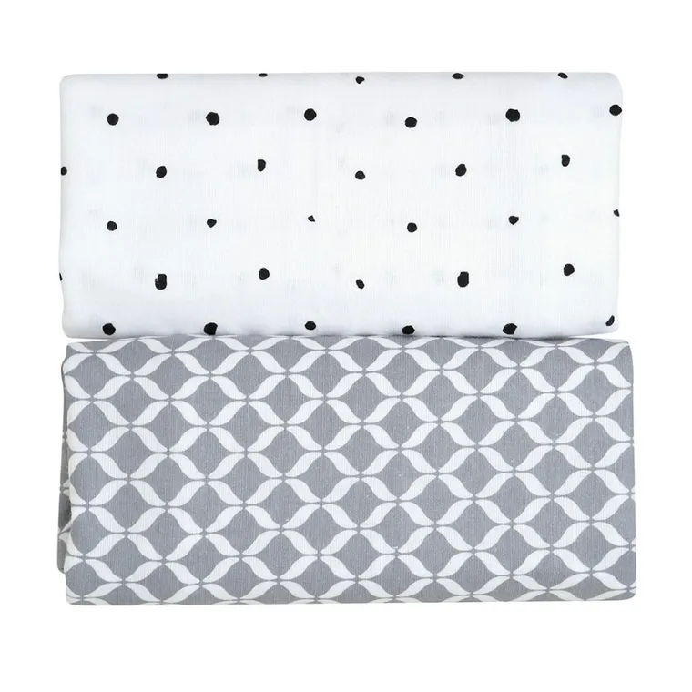 Motherhood, Classics Szary, Premium, pielucha, otulacz flanelowy, 80-120 cm, 2 szt.