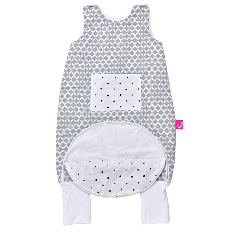 Motherhood, Classics Szary, śpiworek z kieszonką i nogawkami, ocieplany, TOG 2, 12-18m