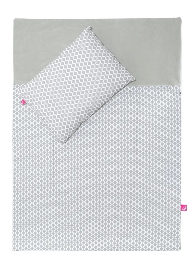 Motherhood, Classics Szary, zestaw przedszkolaka, kołdra z z poduszką