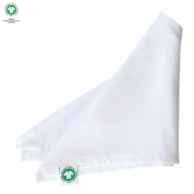 Motherhood, ECO, chusteczka muślinowa na główkę, biała, 60-30 cm