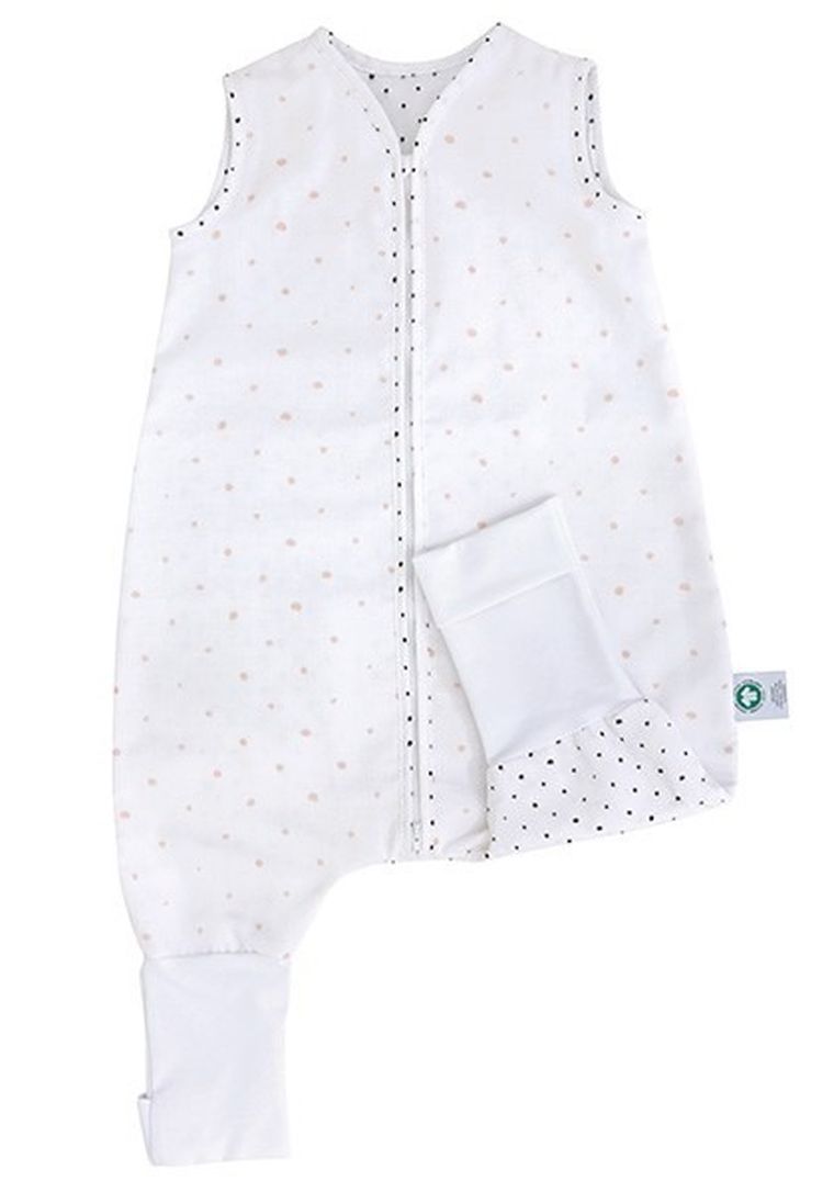 Motherhood, ECO Kropeczki Różowe, śpiworek muślinowy z nogawkami, TOG 1, 18-30m