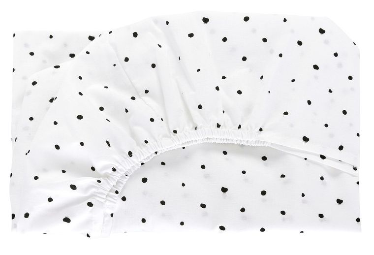 Motherhood, Kropki, prześcieradło bawełniane z gumką, 70-140 cm