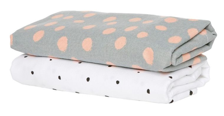 Motherhood, Kropy Różowe, Premium, pielucha, otulacz flanelowy, 80-120 cm, 2 szt.