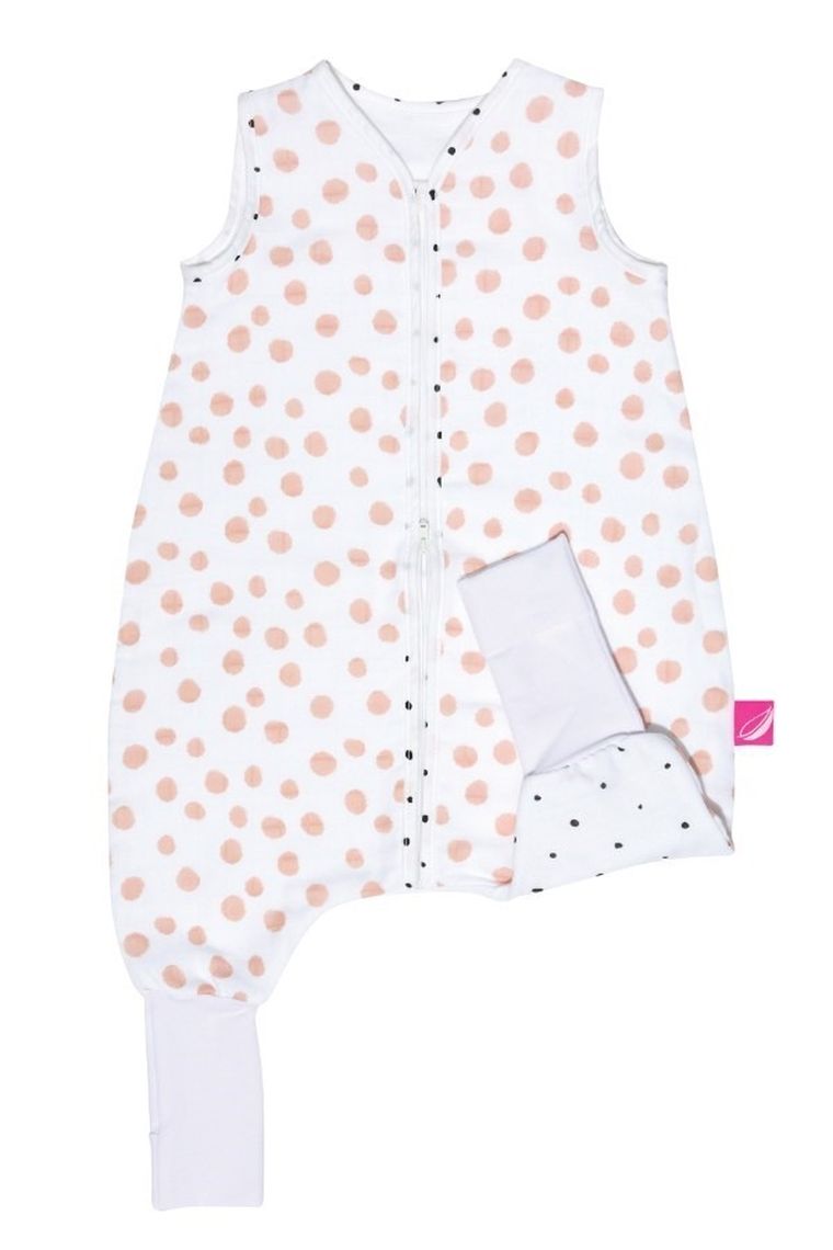 Motherhood, Kropy Różowe, śpiworek muślinowy z nogawkami, TOG 0.5, 12-18 m