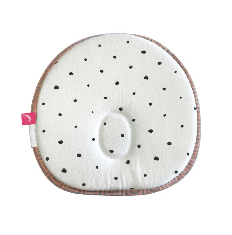 Motherhood, Kwadraty Różowe, ergonomiczna poduszka stablizująca dla niemowląt