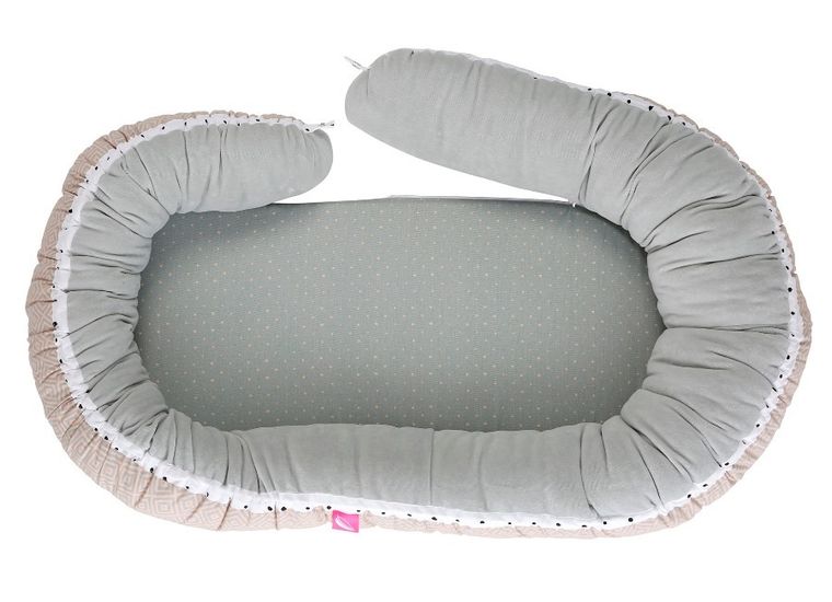 Motherhood, Kwadraty Różowe, gniazdo niemowlęce, 2w1