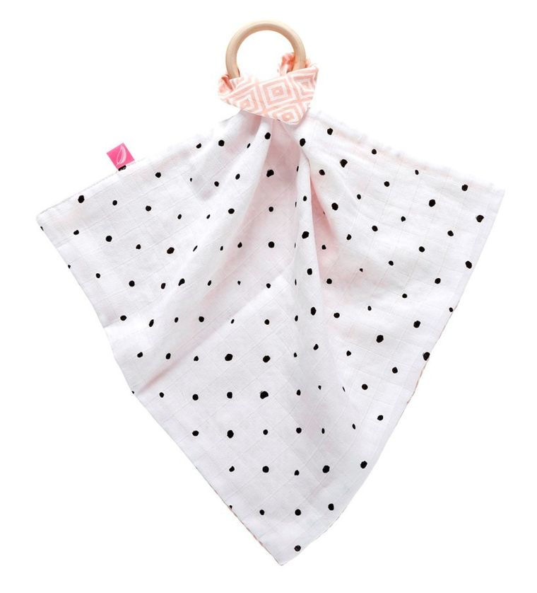 Motherhood, Kwadraty Różowe, gryzak z przytulanką