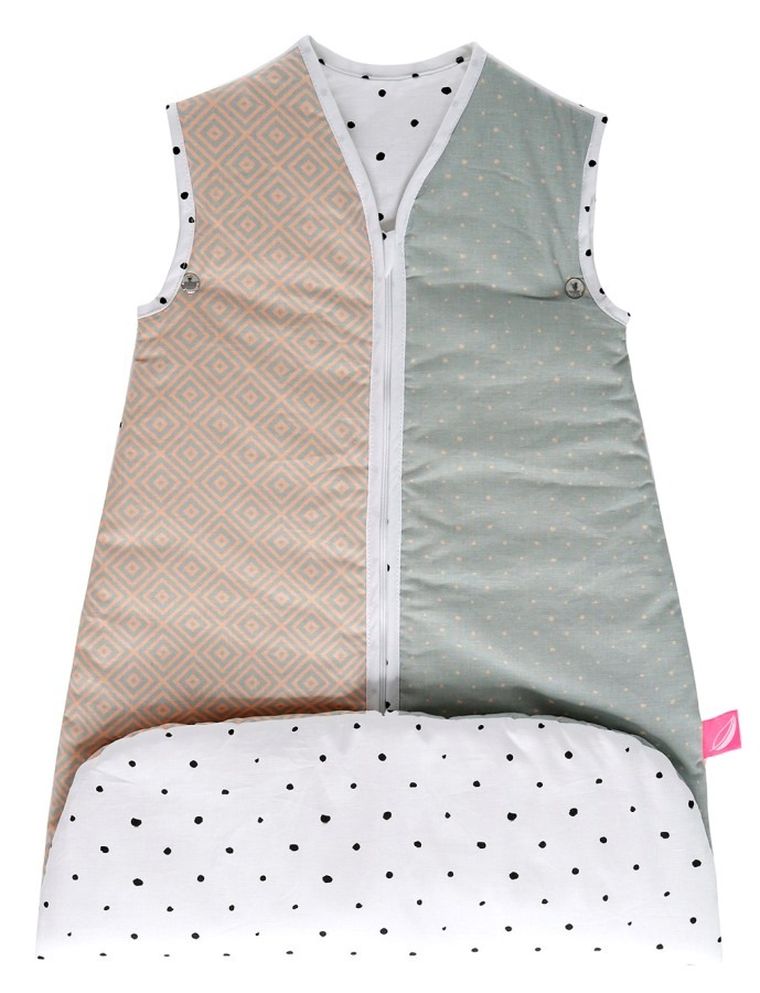 Motherhood, Kwadraty Różowe, śpiworek 2w1, TOG 3, 0-18m