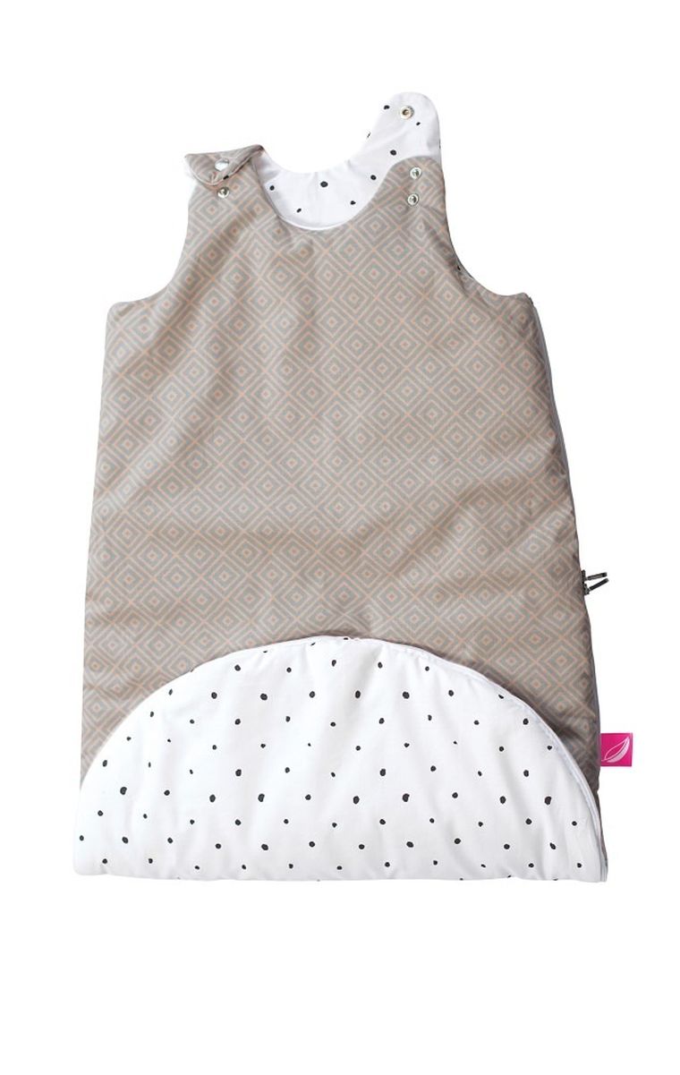 Motherhood, Kwadraty Różowe, Zip-A-Round, śpiworek 2w1, TOG 1, 3-18 m