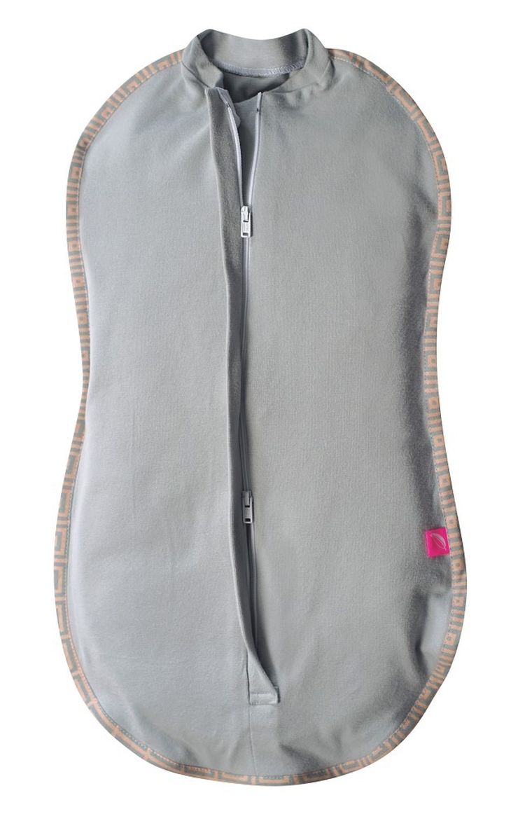 Motherhood, Kwadraty Różowe, Zip&Swaddle, otulak, rozmiar 1, 2,5-5 kg