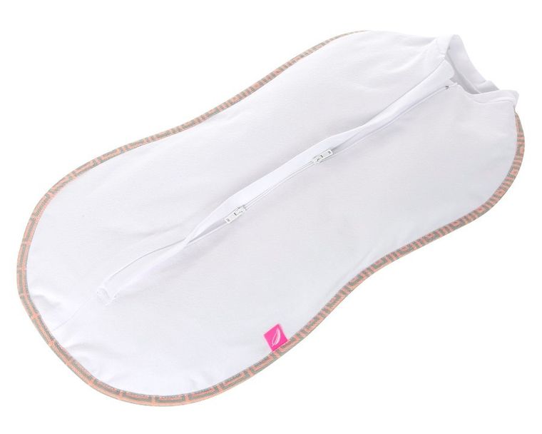 Motherhood, Kwadraty Różowe, Zip&Swaddle, otulak, rozmiar 1, 2,5-5kg
