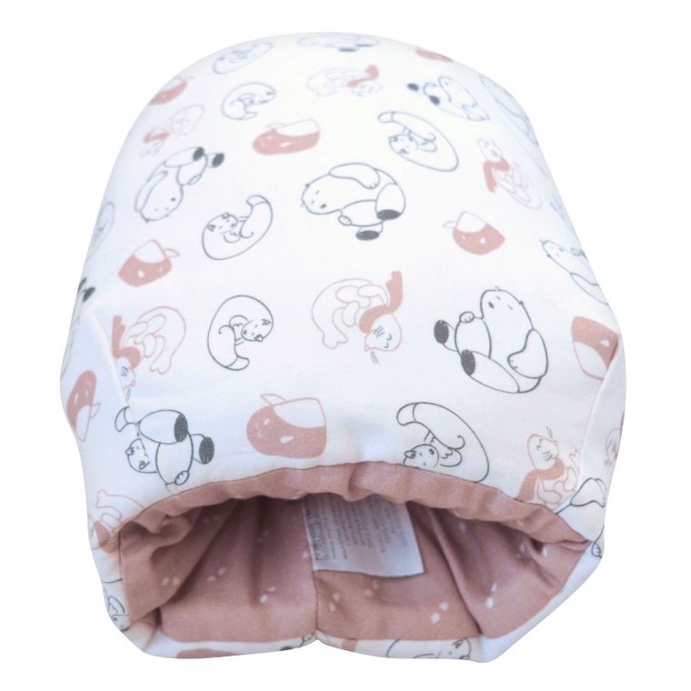 Motherhood, mufka, poduszka do karmienia, różowe misie