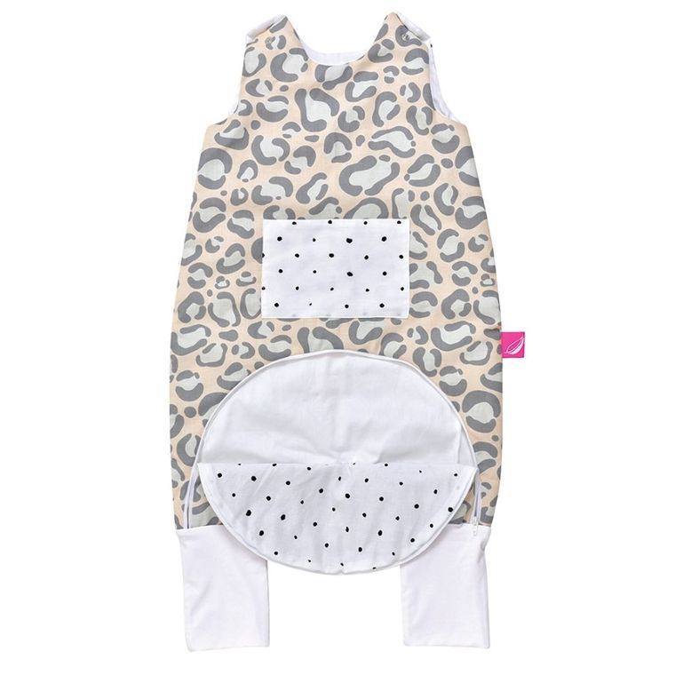 Motherhood, Ocelot Łososiowy, śpiworek z kieszonką i nogawkami, ocieplany, TOG 2, 12-18 m