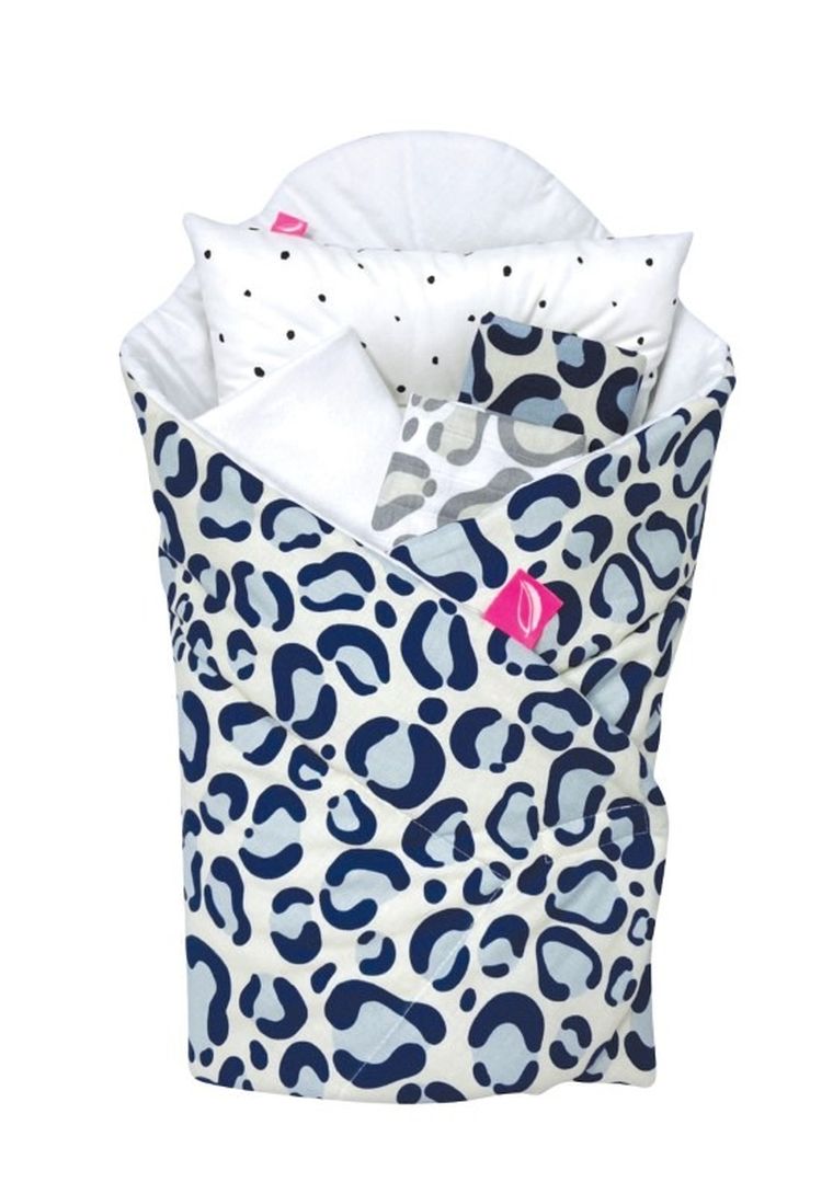 Motherhood, Ocelot Niebieski, zestaw wyprawkowy z rożkiem, 5w1