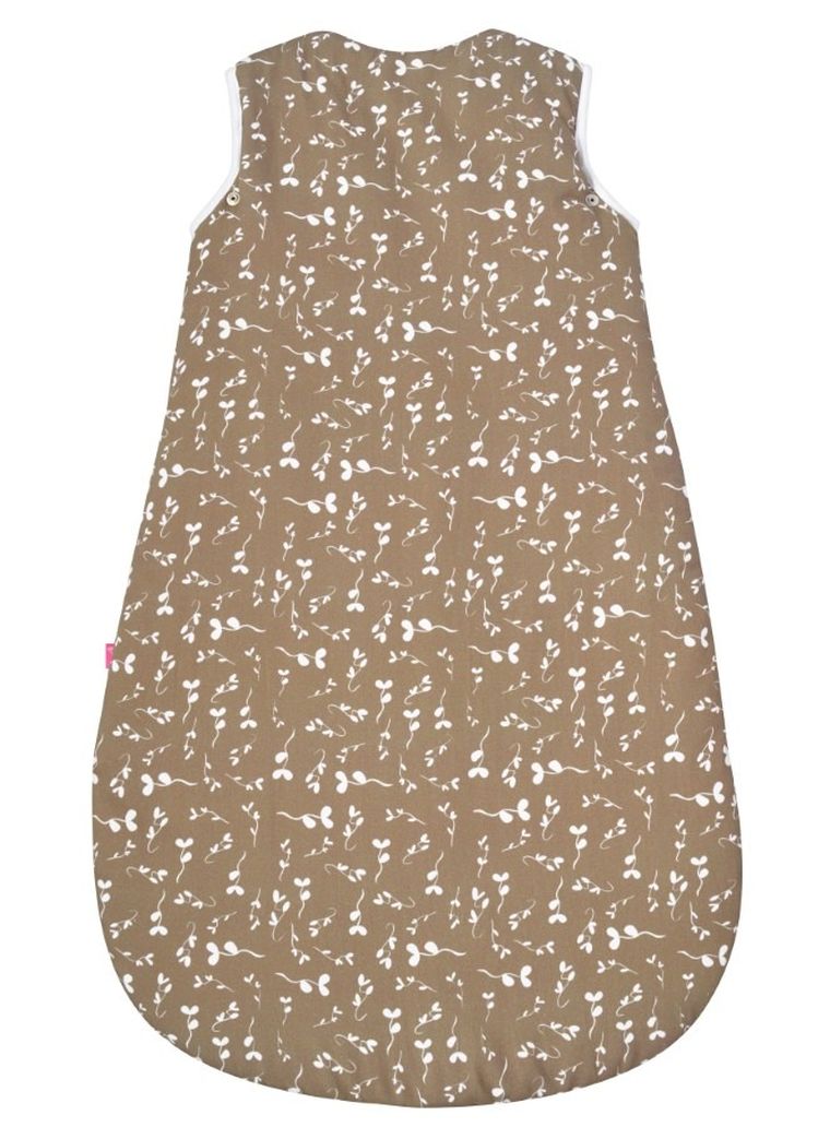 Motherhood, ocieplany śpiworek, 2w1, TOG 3, beżowe listki, 3-18m