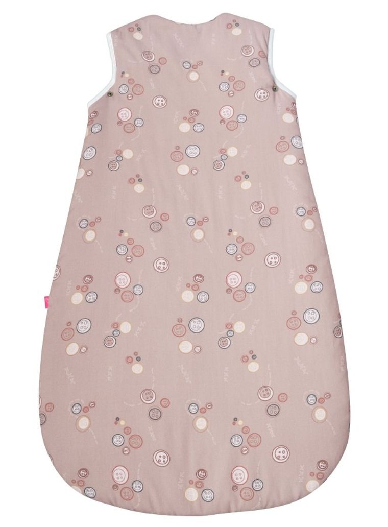 Motherhood, ocieplany śpiworek, 2w1, TOG 3, różowe guziki, 3-18m