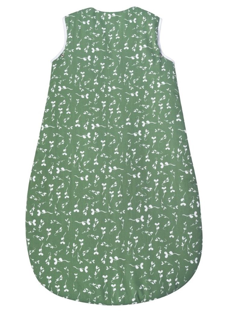 Motherhood, ocieplany śpiworek, 2w1, TOG 3, zielone listki, 3-18m