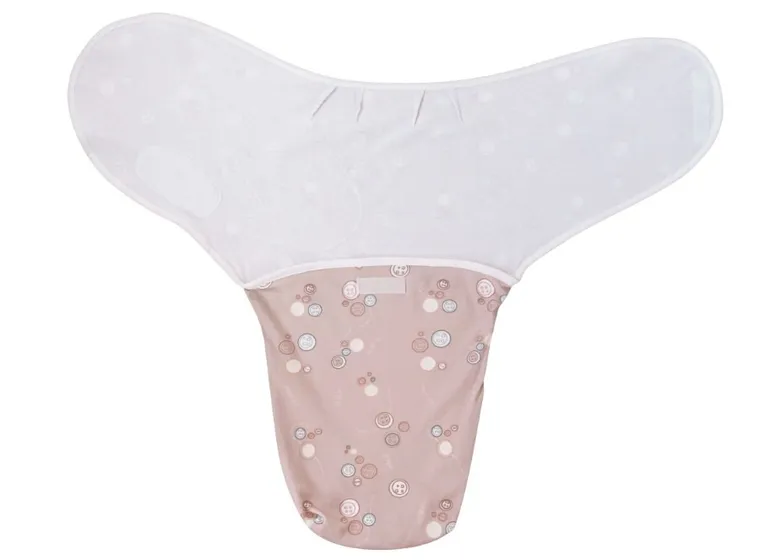 Motherhood, otulacz na rzep, różowe guziki