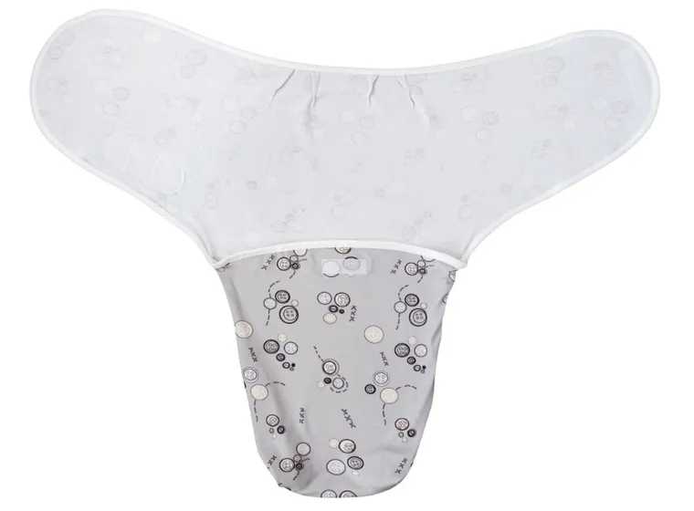 Motherhood, otulacz na rzep, szare guziki