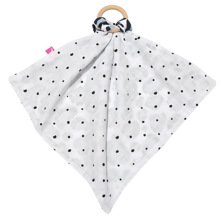 Motherhood, pieluszka z gryzakiem, ocelot niebieski