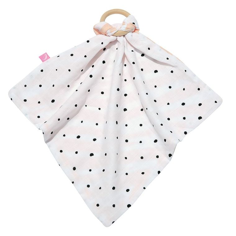 Motherhood, pieluszka z gryzakiem, zebra łososiowa