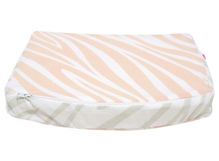 Motherhood, poduszka klin, mała, zebra łososiowa
