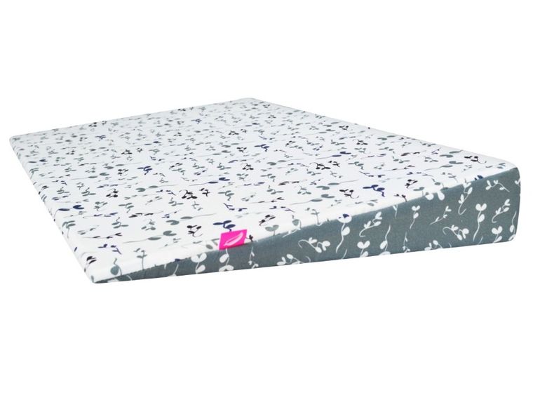 Motherhood, poduszka klin, niebieskie listki