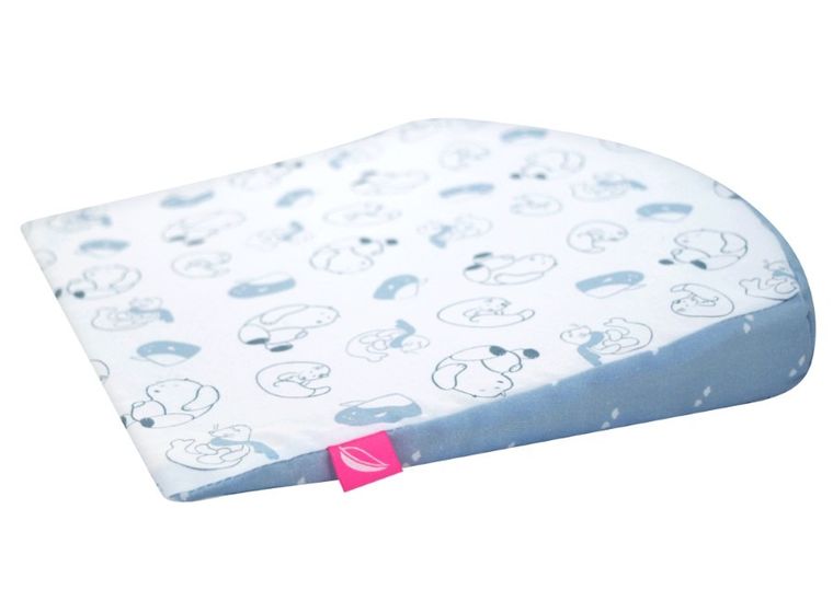 Motherhood, poduszka klin, podróżna, niebieskie misie