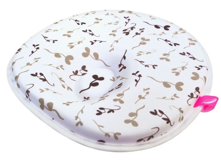 Motherhood, poduszka stabilizująca dla niemowląt, ergonomiczna, beżowe listki