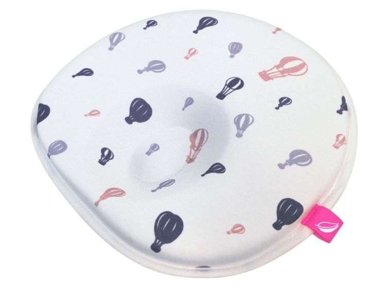 Motherhood, poduszka stabilizująca dla niemowląt, ergonomiczna, fioletowe baloniki