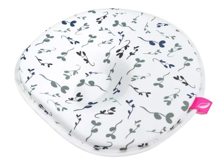 Motherhood, poduszka stabilizująca dla niemowląt, ergonomiczna, niebieskie listki