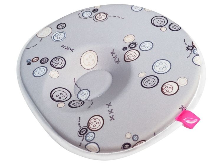 Motherhood, poduszka stabilizująca dla niemowląt, ergonomiczna, szare guziki