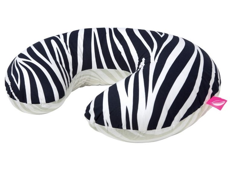 Motherhood, poszewka na poduszkę do karmienia, zebra niebieska