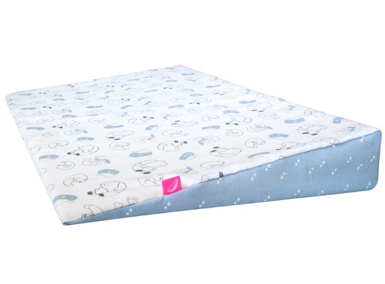 Motherhood, Premium+, poduszka klin, niebieskie misie