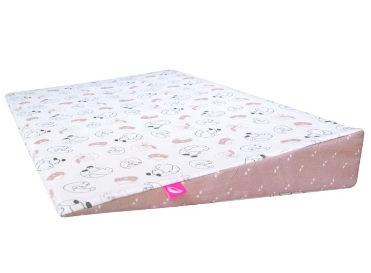 Motherhood, Premium+, poduszka klin, różowe misie