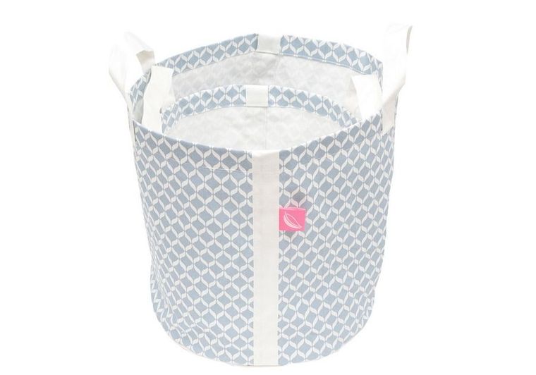 Motherhood, pudełka bawełniane, okrągłe, Classics, niebieskie, 2 szt.