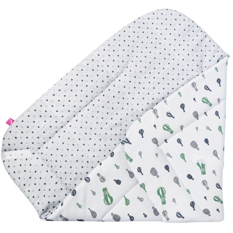 Motherhood, rożek bawełniany, wkład kokosowy, miętowe baloniki, 75-75 cm