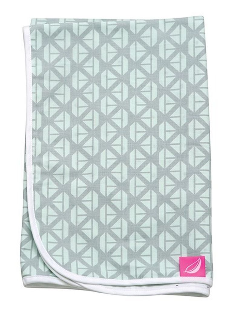 Motherhood, Statki Miętowe, kocyk letni, dwustronny, 80-100 cm