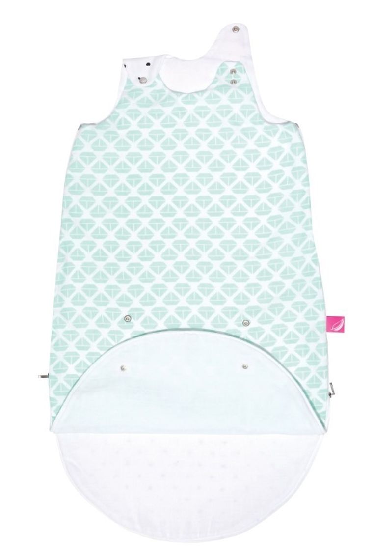 Motherhood, Statki Miętowe, Zip-A-Round, śpiworek 2w1, TOG 0.5, 3-18 m