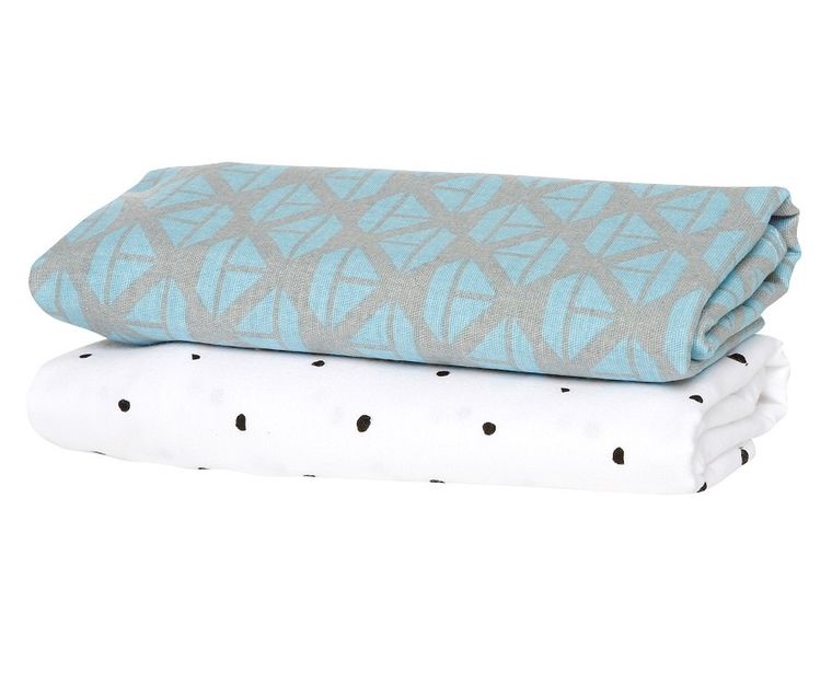 Motherhood, Statki Niebieskie, Premium, pielucha, otulacz flanelowy, 80-120 cm, 2 szt.