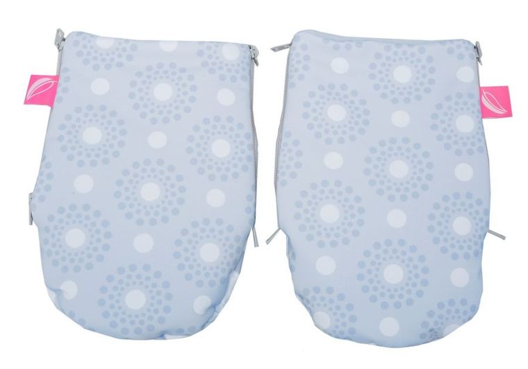 Motherhood, wodoodporne mufki do wózka, 2 szt, ptaszki niebieskie