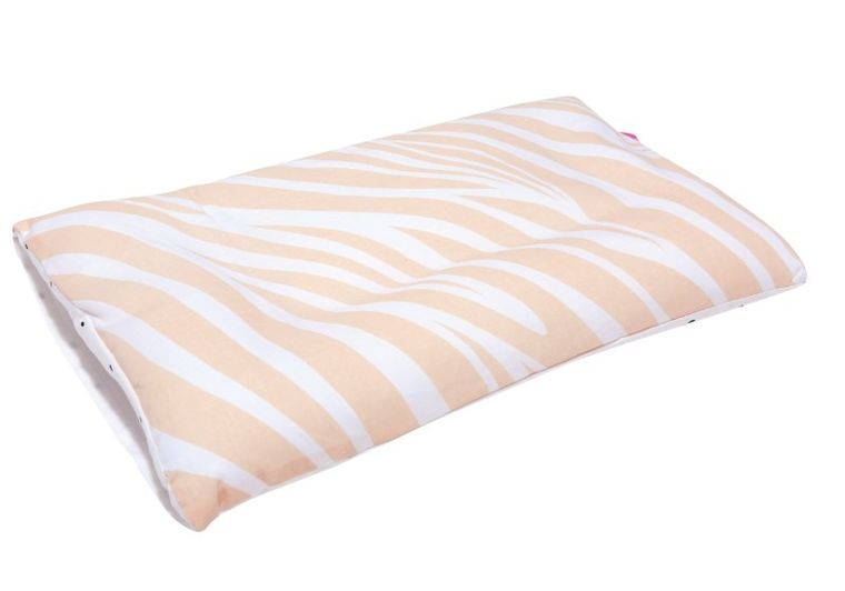 Motherhood, Zebra Łososiowa, płaska poduszka, 45-30 cm