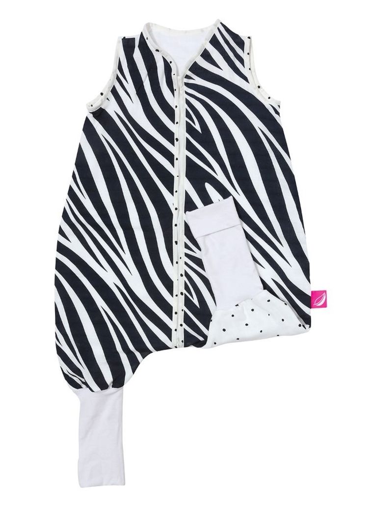 Motherhood, Zebra Łososiowa, śpiworek muślinowy z nogawkami, TOG 0.5, 12-18 m